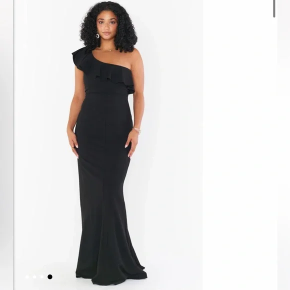 show me your mumu black bridesmaid dresses Abigail Maxi Dress, in Black Luxe Satin, Size: Small | Show Me Your Mumu